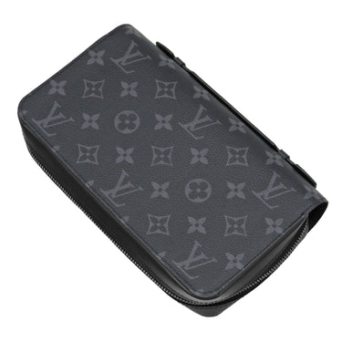ルイヴィトン LOUIS VUITTON ジッピーXL M61698 モノグラムエクリプス モノグラムエクリプス 長財布 シルバー金具 黒 ラウンドファスナー トラベルウォレット