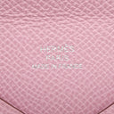 エルメス HERMES カルヴィ モーヴシルベストル ヴォーエプソン カードケース シルバー金具 カード入れ 名刺入れ 二つ折り