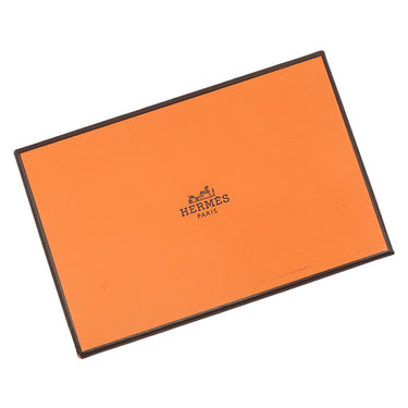 エルメス HERMES カルヴィ モーヴシルベストル ヴォーエプソン カードケース シルバー金具 カード入れ 名刺入れ 二つ折り
