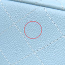 シャネル CHANEL マトラッセ23 ダブルフラップ A01113 ライトブルー キャビアスキン ショルダーバッグ ゴールド金具 チェーンショルダー