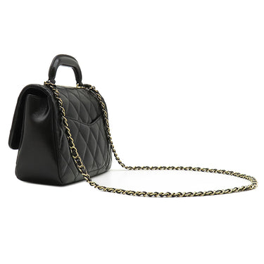 シャネル CHANEL マトラッセ 24 トップハンドル AS4544 ブラック レザー 2WAYバッグ ゴールド金具 黒 ハンドバッグ