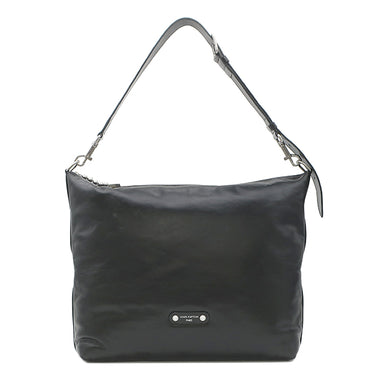 ルイヴィトン LOUIS VUITTON バガボンド ホーボー M13986 ブラック カーフ ショルダーバッグ マットシルバー金具 黒 LVロゴ×レザー