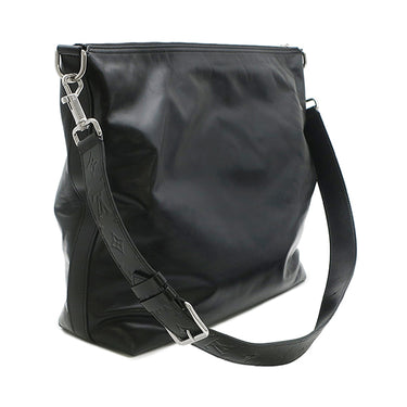 ルイヴィトン LOUIS VUITTON バガボンド ホーボー M13986 ブラック カーフ ショルダーバッグ マットシルバー金具 黒 LVロゴ×レザー