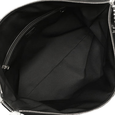 ルイヴィトン LOUIS VUITTON バガボンド ホーボー M13986 ブラック カーフ ショルダーバッグ マットシルバー金具 黒 LVロゴ×レザー