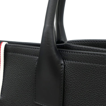 クリスチャンルブタン Christian Louboutin ナストロルビ トート 1245125 ブラック×レッド×ホワイト レザー トートバッグ シルバー金具 黒 赤 白 グログランリボン