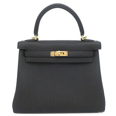 エルメス HERMES ケリー25 内縫い ブラック トゴ 2WAYバッグ ゴールド金具 新品 未使用 黒 2026年製