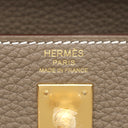 エルメス HERMES ケリー25 内縫い エトゥープ トゴ 2WAYバッグ ゴールド金具 新品 未使用 グレージュ ハンドバッグ ショルダー 2026年製
