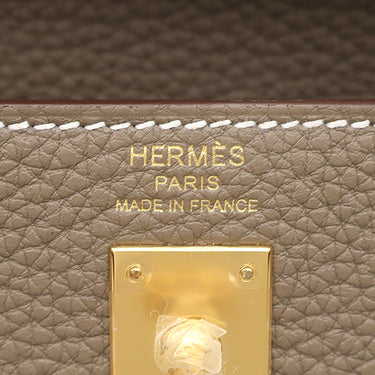 エルメス HERMES ケリー25 内縫い エトゥープ トゴ 2WAYバッグ ゴールド金具 新品 未使用 グレージュ ハンドバッグ ショルダー 2026年製