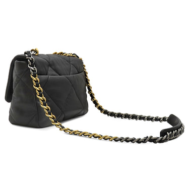 シャネル CHANEL シャネル 19 チェーンショルダー AS1160 ブラック ラムスキン ショルダーバッグ ゴールド金具 黒 ココマーク