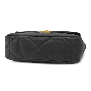 シャネル CHANEL シャネル 19 チェーンショルダー AS1160 ブラック ラムスキン ショルダーバッグ ゴールド金具 黒 ココマーク