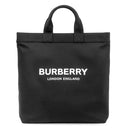 バーバリー BURBERRY ロゴ トート 8026233 ブラック ナイロン 2WAYバッグ シルバー金具 黒 ショルダー A4 大容量