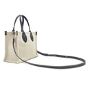 グッチ GUCCI リド プリント ミニトート 772144 アイボリー×ネイビー キャンバス レザー 2WAYバッグ シルバー金具 ロゴ トート ショルダー 日本限定