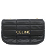 セリーヌ CELINE マトラッセ モノクローム 111273EYD.38NO ブラック レザー ショルダーバッグ ゴールド金具 黒 ロゴ チェーンショルダー チェーンバッグ