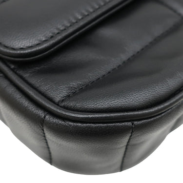 セリーヌ CELINE マトラッセ モノクローム 111273EYD.38NO ブラック レザー ショルダーバッグ ゴールド金具 黒 ロゴ チェーンショルダー チェーンバッグ
