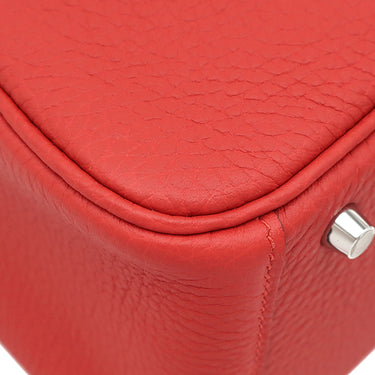 エルメス HERMES リンディ 2 ミニ 20 ルージュラデュー トリヨンクレマンス ショルダーバッグ シルバー金具 赤 2026年製