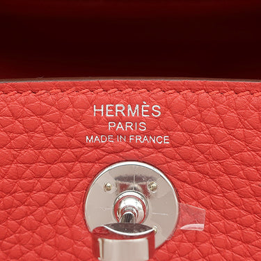 エルメス HERMES リンディ 2 ミニ 20 ルージュラデュー トリヨンクレマンス ショルダーバッグ シルバー金具 赤 2026年製