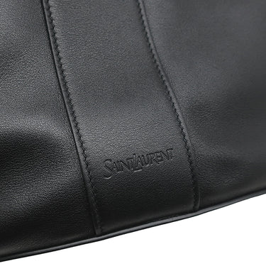 サンローラン SAINT LAURENT Y ホーボー 833160 ブラック レザー トートバッグ ゴールド金具 黒 Yバッグ トート