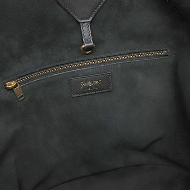 サンローラン SAINT LAURENT Y ホーボー 833160 ブラック レザー トートバッグ ゴールド金具 黒 Yバッグ トート