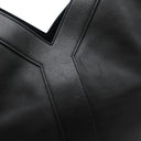 サンローラン SAINT LAURENT Y ホーボー 833160 ブラック レザー トートバッグ ゴールド金具 黒 Yバッグ トート