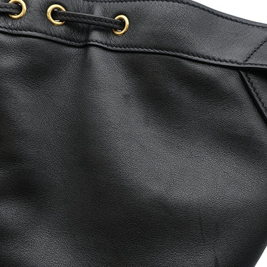 サンローラン SAINT LAURENT Y ホーボー 833160 ブラック レザー トートバッグ ゴールド金具 黒 Yバッグ トート