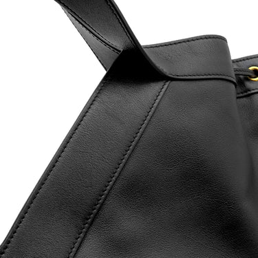 サンローラン SAINT LAURENT Y ホーボー 833160 ブラック レザー トートバッグ ゴールド金具 黒 Yバッグ トート