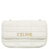 セリーヌ CELINE マトラッセ モノクローム 111273EYD.01HT ホワイト レザー ショルダーバッグ ゴールド金具 白 ロゴ チェーンショルダー チェーンバッグ