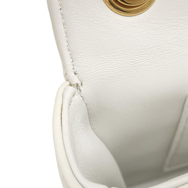 セリーヌ CELINE マトラッセ モノクローム 111273EYD.01HT ホワイト レザー ショルダーバッグ ゴールド金具 白 ロゴ チェーンショルダー チェーンバッグ