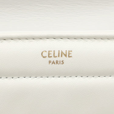 セリーヌ CELINE マトラッセ モノクローム 111273EYD.01HT ホワイト レザー ショルダーバッグ ゴールド金具 白 ロゴ チェーンショルダー チェーンバッグ