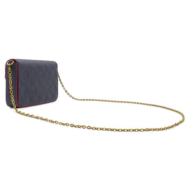 ルイヴィトン LOUIS VUITTON ポシェット フェリシー M64099 マリーヌ ルージュ モノグラムアンプラント チェーンウォレット ゴールド金具 チェーンショルダー
