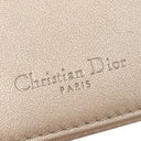 クリスチャン・ディオール Christian Dior レディ ディオール ロータスウォレット ゴールド カーフ 三つ折り財布 ゴールド金具 カナ―ジュ Lotus 小銭入れ