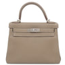 エルメス HERMES ケリー28 内縫い エトゥープ トゴ 2WAYバッグ シルバー金具 グレージュ ハンドバッグ ショルダー