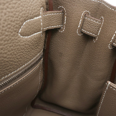 エルメス HERMES ケリー28 内縫い エトゥープ トゴ 2WAYバッグ シルバー金具 グレージュ ハンドバッグ ショルダー