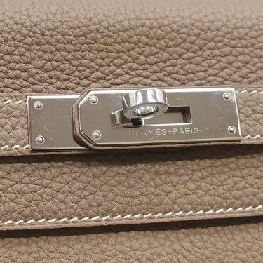 エルメス HERMES ケリー28 内縫い エトゥープ トゴ 2WAYバッグ シルバー金具 グレージュ ハンドバッグ ショルダー
