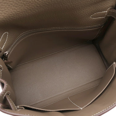 エルメス HERMES ケリー28 内縫い エトゥープ トゴ 2WAYバッグ シルバー金具 グレージュ ハンドバッグ ショルダー