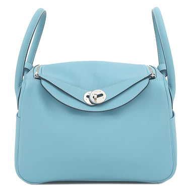 エルメス HERMES リンディ 26 ブルーノール エバーカラー 2WAYバッグ シルバー金具 ハンドバッグ ショルダー