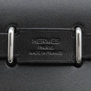エルメス HERMES エールバッグジップ ミニ ルトゥルネ エクリュ×ブラック トワルアッシュ ヴァッシュハンター ショルダーバッグ シルバー金具 未使用 2025年製