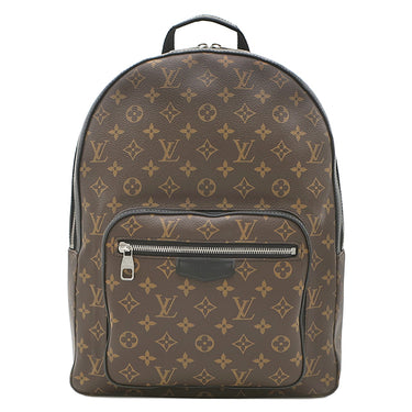 ルイヴィトン LOUIS VUITTON ジョッシュ NV M45349 モノグラムマカサー モノグラムマカサー リュック・デイパック シルバー金具 茶 リュック
