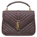 サンローラン SAINT LAURENT カレッジ 428056 ボルドー レザー 2WAYバッグ ゴールド金具 YSL カサンドラ ハンドバッグ ショルダー キルティング