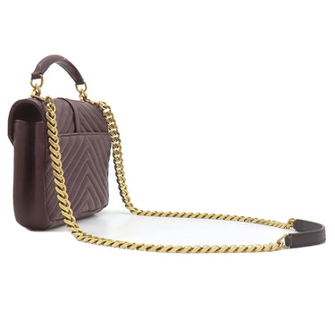 サンローラン SAINT LAURENT カレッジ 428056 ボルドー レザー 2WAYバッグ ゴールド金具 YSL カサンドラ ハンドバッグ ショルダー キルティング