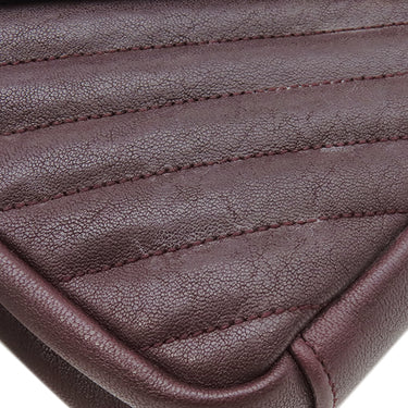 サンローラン SAINT LAURENT カレッジ 428056 ボルドー レザー 2WAYバッグ ゴールド金具 YSL カサンドラ ハンドバッグ ショルダー キルティング