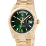 腕時計 ロレックス ROLEX デイデイト 36 118238 K番 自動巻き メンズ メーカーOH済 K番 K18YG無垢 グリーン バー プレジデントブレス