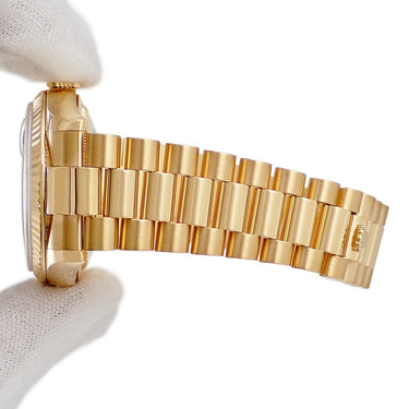 腕時計 ロレックス ROLEX デイデイト 36 118238 K番 自動巻き メンズ メーカーOH済 K番 K18YG無垢 グリーン バー プレジデントブレス