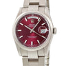 腕時計 ロレックス ROLEX デイデイト 36 118209 P番 自動巻き メンズ メーカーOH済 P番 K18WG無垢 チェリー バー オイスターブレス
