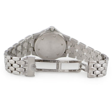 腕時計 パテックフィリップ PATEK PHILIPPE ネプチューン 4880/1A-011 クオーツ レディース メーカーOH済 ホワイト ローマン ドット デイト