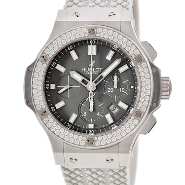 腕時計 ウブロ HUBLOT ビッグバン アールグレイ 301.ST.5020.GR.1104 自動巻き メンズ 純正ダイヤ グレー クロノグラフ デイト