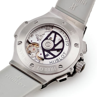 腕時計 ウブロ HUBLOT ビッグバン アールグレイ 301.ST.5020.GR.1104 自動巻き メンズ 純正ダイヤ グレー クロノグラフ デイト