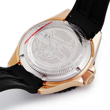 腕時計 エドックス EDOX ネプチュニアン オートマティック 80120-37RNNCA-NIR 自動巻き メンズ 未使用 ブラック ピンクゴールドPVD