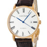 腕時計 ルイ・エラール LOUIS ERARD エクセレンス オートマティック 68233PR01.BRC03 自動巻き メンズ 新品同様 青針 デイト ローマン
