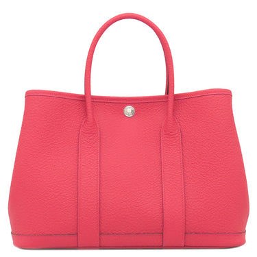 エルメス HERMES ガーデンパーティーTPM 30 ローズエクストリーム カントリー トートバッグ シルバー金具 オールレザー