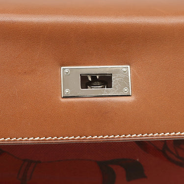 エルメス HERMES ケリー28 アマゾン 内縫い ルージュアッシュ×フォーブ ヴォーバレニア トワルクーベル 2WAYバッグ シルバー金具 ショルダー 馬 ウマ